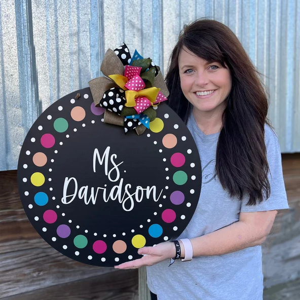 NEW!!2023 - Personalized Teacher Appreciation Gift - Classroom Sign